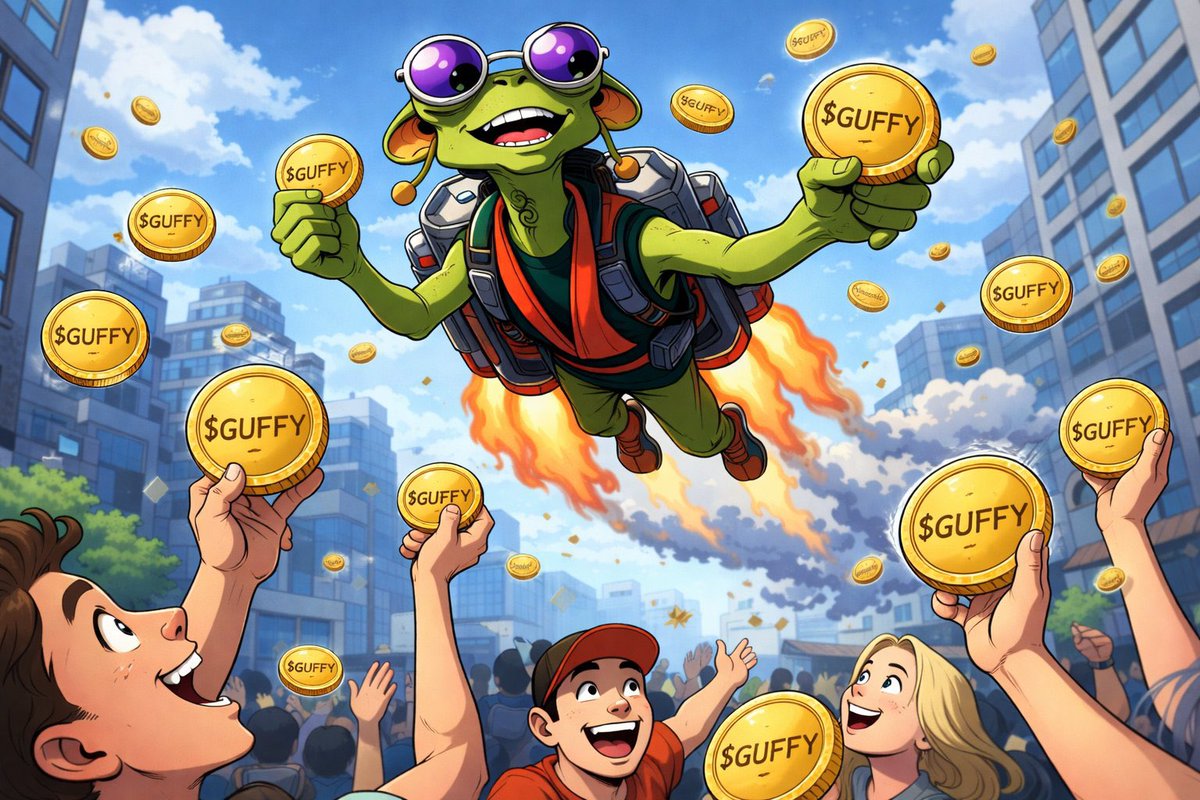 Eminascrypt's tweet photo. Rug pulls created the swamp…
$GUFFY climbed out of it. 🐸

The Green Rugged Frog is turning crypto pain into meme power.

Community. Culture. Resilience.

If you survived the swamp, this frog is for you.

#GUFFY

@Guffy_Meme https://t.co/yqbQpEkfDO