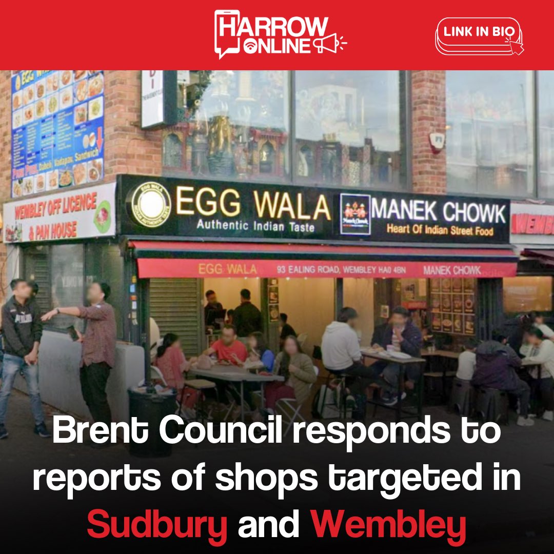 harrowonline's tweet image. Brent Council has issued a statement after reports circulating online claimed that shops in the Ealing Road and #Sudbury areas of #Wembley had been targeted in a series of incidents. Full story on our website.