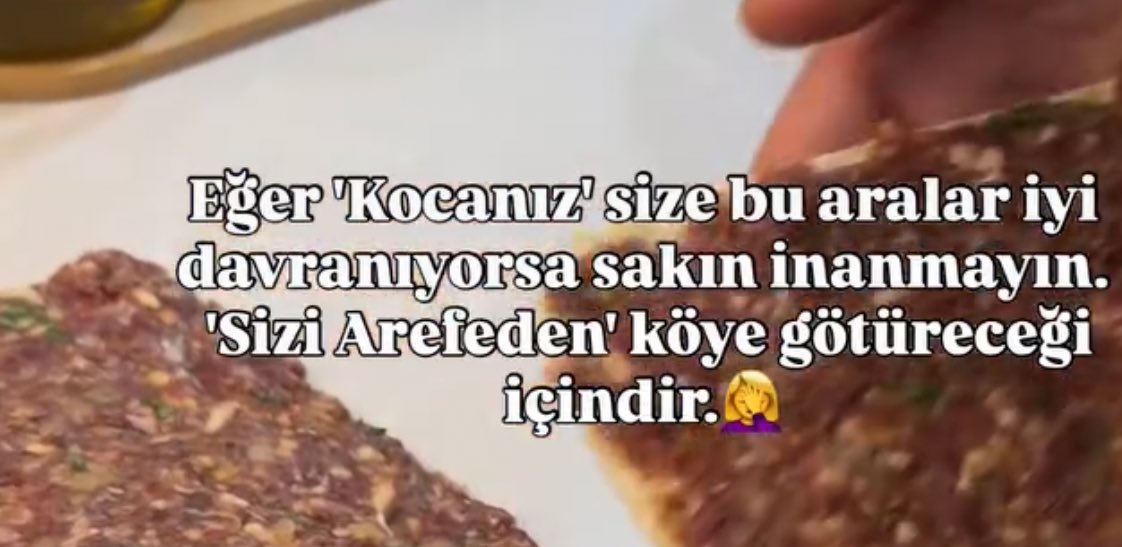 O sırada her yıl kocamı arefeden köye götüren ben…