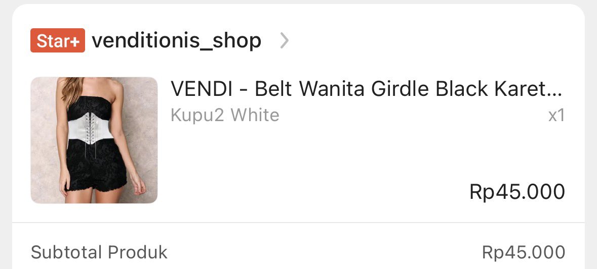 VENDI - Belt Wanita Girdle Black Karet Waist Wide Obi Sabuk Tali "Korset"
- dipakai 1x pas konseran aja (kalau mau liat foto asli bisa dm aja)
- like new bgt!
💰35.000
📍dom jaksel

wts wtb