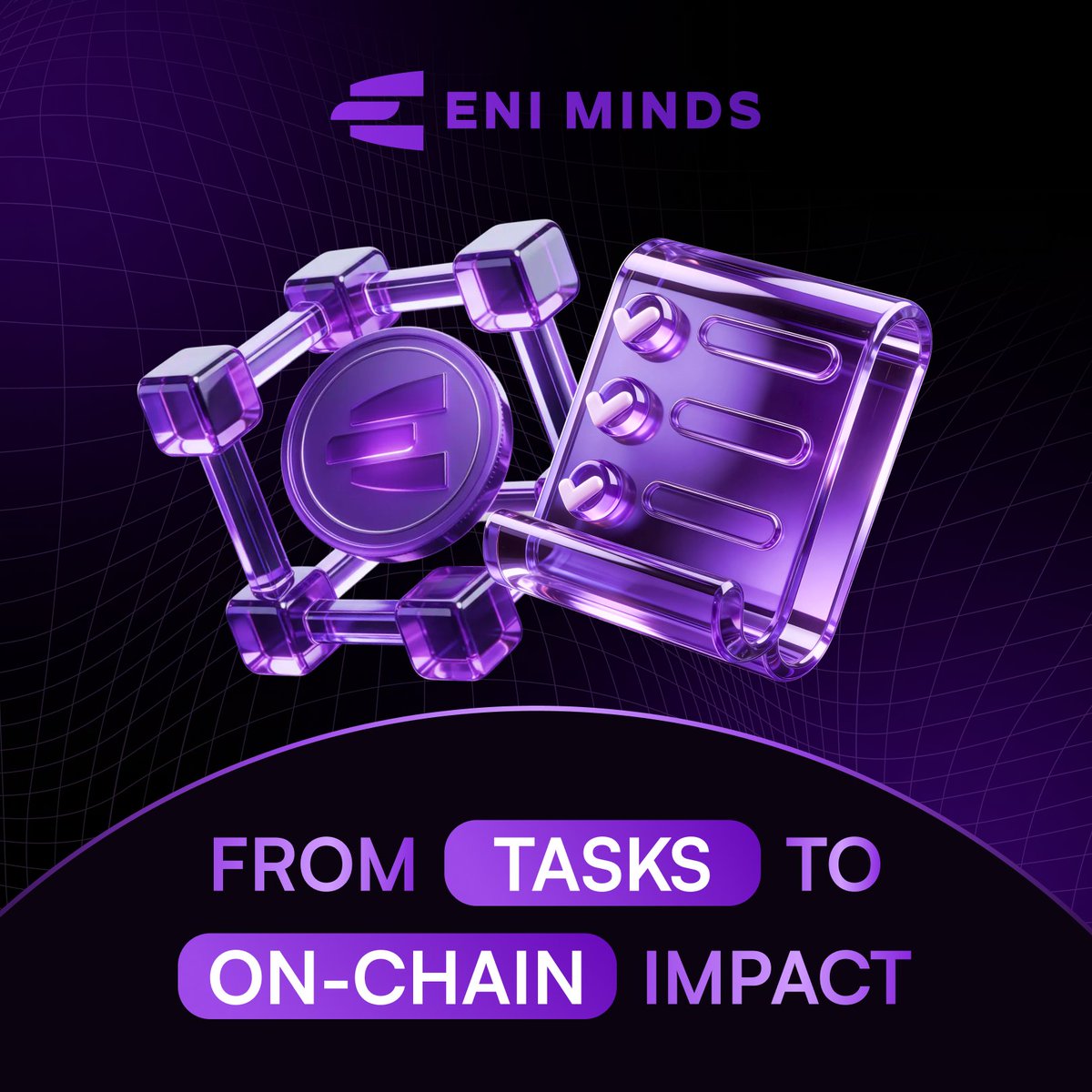 ENIMinds's tweet photo. Ideas are easy.
Impact must be recorded.
#ENIMINDS turns tasks into verifiable on-chain outcomes.
AI Agents execute.
Results become traceable value.โก๏ธ
From tasks to on-chain impact.๐
#ENIMinds #AgentNative #OnChainAI https://t.co/vCpa2a6PcY