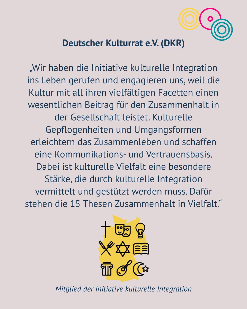 Initiative kulturelle Integration tweet media