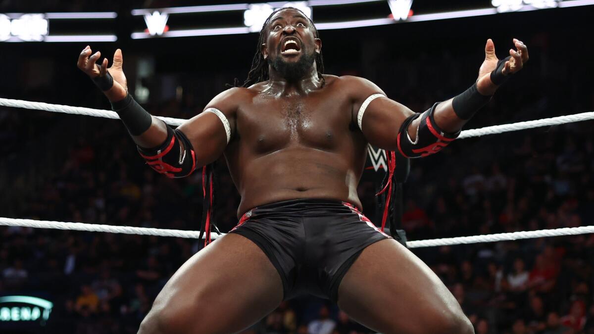 WrestleFeatures's tweet photo. Current FREE AGENTS on the WWE Main Roster:
- Brock Lesnar
- Oba Femi 
- Omos
- Danhausen https://t.co/B4P2axtGXL