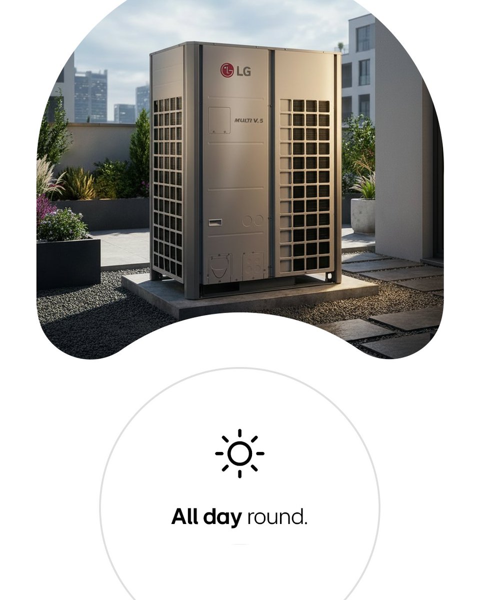 LGAfrica1's tweet image. The LG Multi V5 delivers powerful, intelligent cooling that adapts to your space, giving you reliable comfort when it matters most.

Learn more: spr.ly/6017B6Hfat

#HVACSolutions #LGHVAC #CommercialAC #LifesGood #LGNigeria #PowerfulPerformance #LGAirConditioner #LGMultiV5