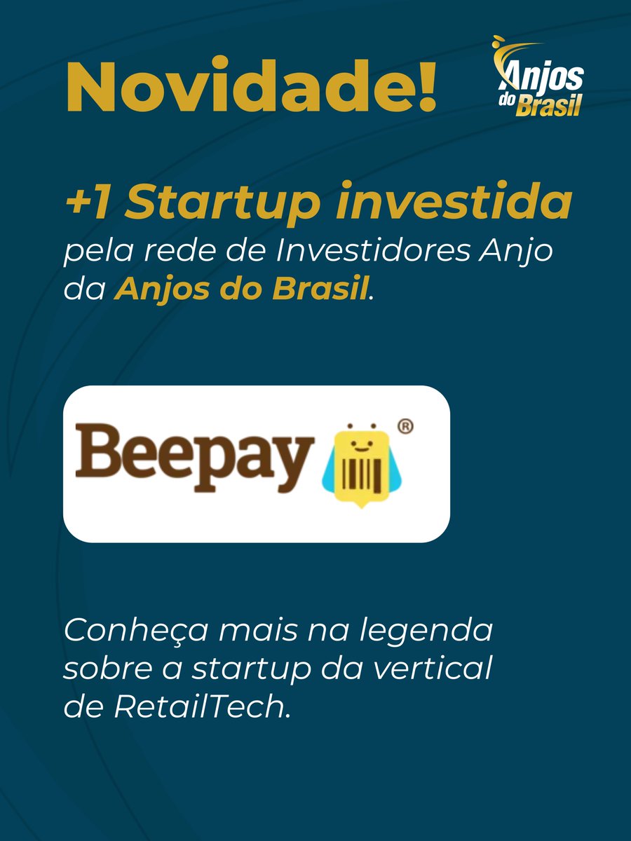 AnjosdoBrasil's tweet image. Novo investimento na rede da Anjos do Brasil: BeePay.

Quer conhecer startups como esta para investir e/ou ser conselheiro/advisor? Acesse: anjosdobrasil.net/venha-fazer-pa…

Submeta a sua startup: anjosdobrasil.net/submeter-start…

#Retailtech #Startups #InvestimentoAnjo #BeePay #AnjosDoBrasil