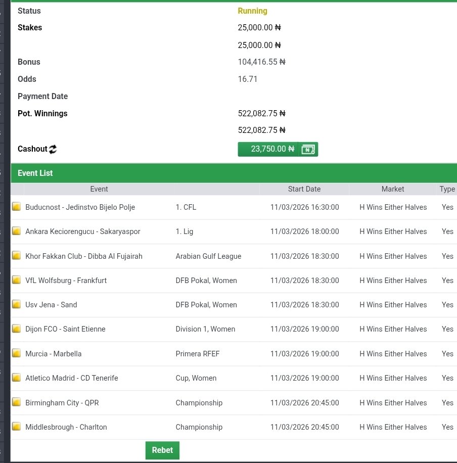 PoojaMedia's tweet photo. Wednesday Hunger on Bet9ja; 

56NKCBK
56NKZ7M
56NP3WM

DEPOSIT &amp; STAKE!!! 

#Bet9jaCode https://t.co/mmg9eNrSpi