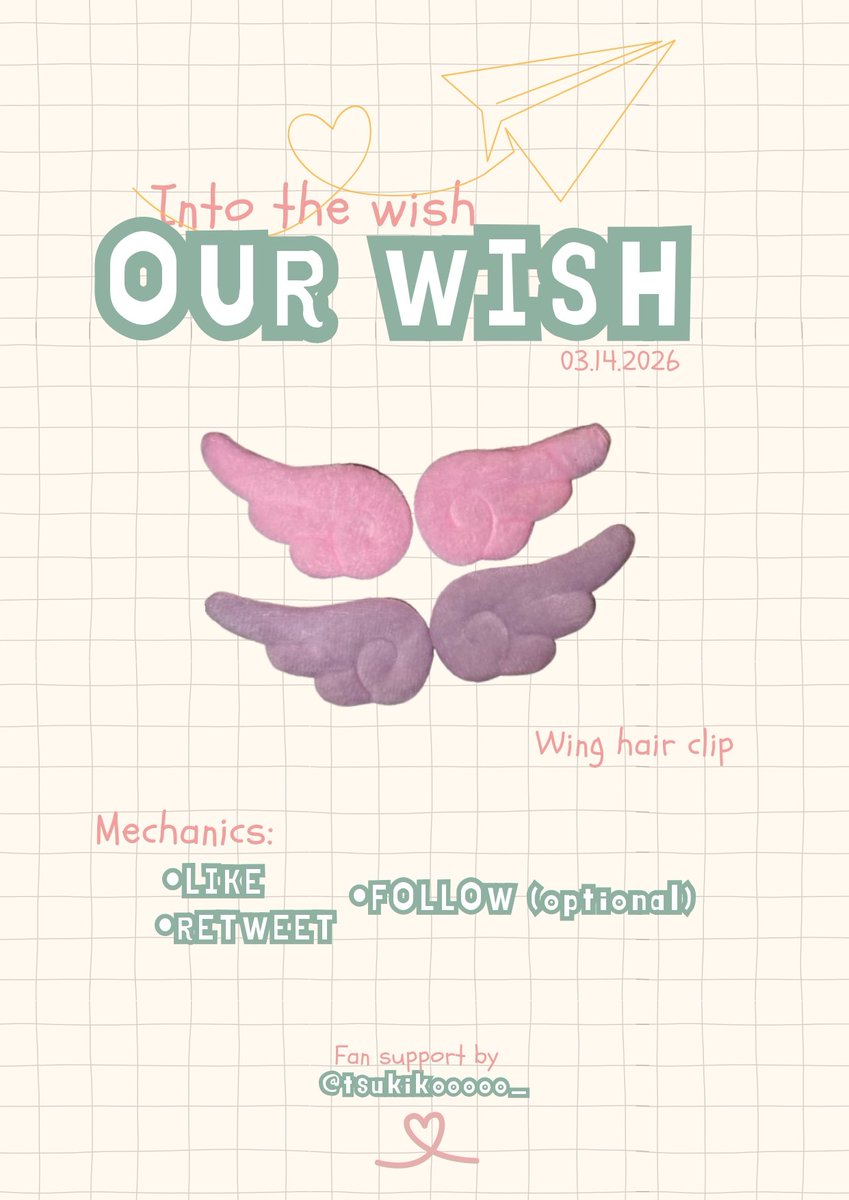 ˚₊‧꒰ა into the wish manila ໒꒱ ‧₊˚
~fan support by: <a href="/tsukikooooo_/">Shana ☽̶☾</a>

★ 1:1 limited qty
★ show proof on d-day
★ around araneta and gateway 

#INTOTHEWISH
#OurWISH_MANILA
#OURWISHinMANILA
