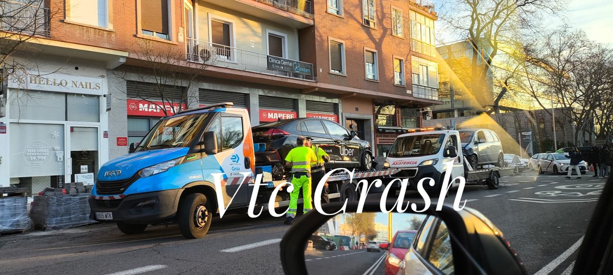 vtc_crash's tweet photo. Accidente en Mateo Inurria con López Pozas entre vtc y particular.
Nada nuevo a estas alturas.
Mucho cuidado con las cucas
#Taxienlucha #MejorEnTaxi
#QuejasVTC #eltaxiunido
#eligetaxi #VtcCrash @policiademadrid
@policia @DGTes @MADRID @ComunidadMadrid https://t.co/arltvvcZCe