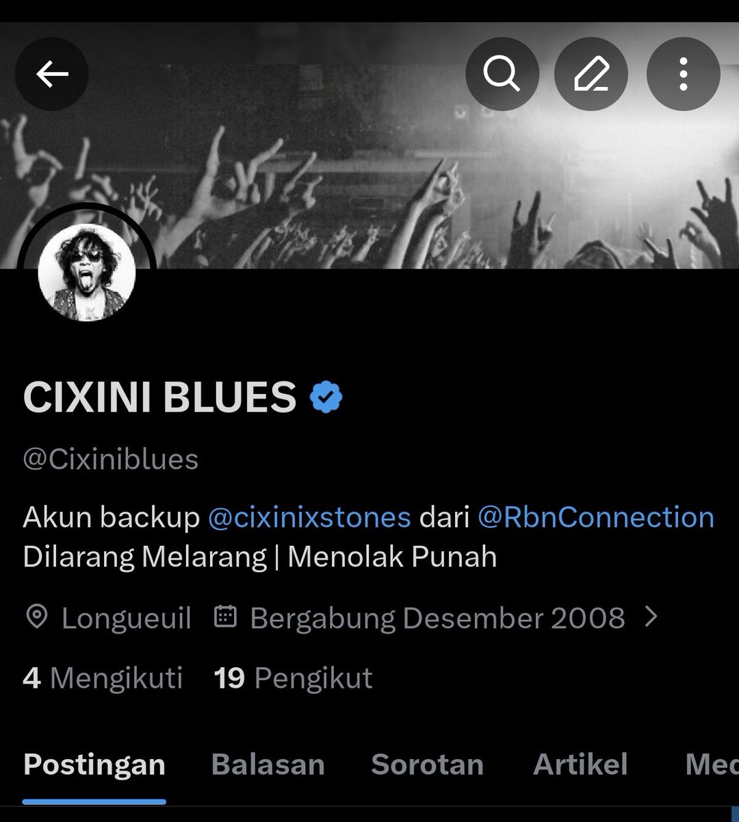Akun <a href="/Cixiniblues/">CIXINI BLUES</a> backup ketiga dari <a href="/cixinistones/">Rosmeryz</a> 🤘