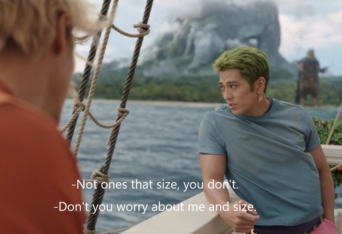 ใครคิดบท เป็นชิปเปอร์ใช่มั้ยบอกมา 😭 โซโลซันจิบลัฟกันเรื่องตกปลา โซโลบอก “ไซส์ขนาดนั้นแกไม่ไหวหรอก” ละซันจิตอบ “ไม่ต้องห่วงเรื่องไซส์กับฉันหรอก” (= จะขนาดไหนก็รับได้หมด) ละสาววายทั่วโลกพร้อมใจกันบอกว่า นี่มันมุกจีบทอดสะพานชัดๆ?! 🥹 555555 ซีซันนี้โมเมนต์เยอะขึ้นจริง
#โซซัน #zosan