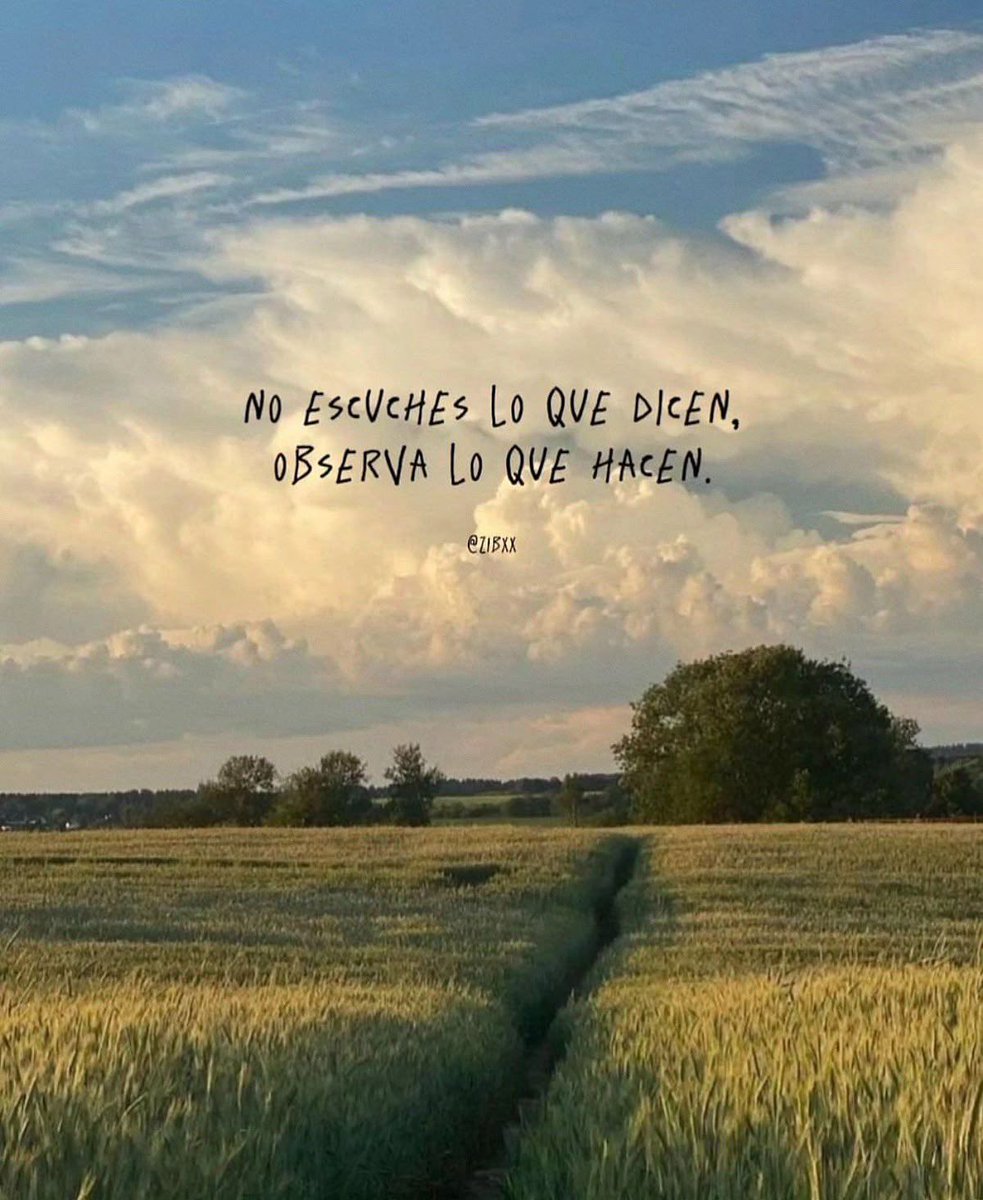 Las acciones lo demuestran todo