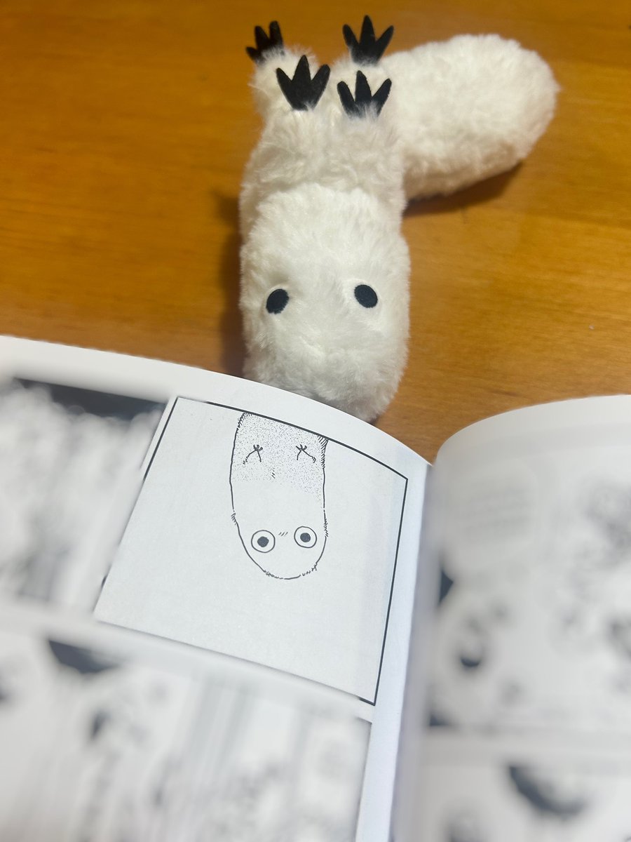 先日、実家に帰ったらなんと...!!
『とんがり帽子のアトリエ』仏語訳グリモワール版が！！とんがりファンの父がゲットしてくれていました！
魔導書のようで￼かっこいい！！

うちのフンフンはフランス語版で予習をするみたいです☺️

もう4月...🌸
#フデムシ #とんがり帽子のアトリエ #WitchHatAtelier