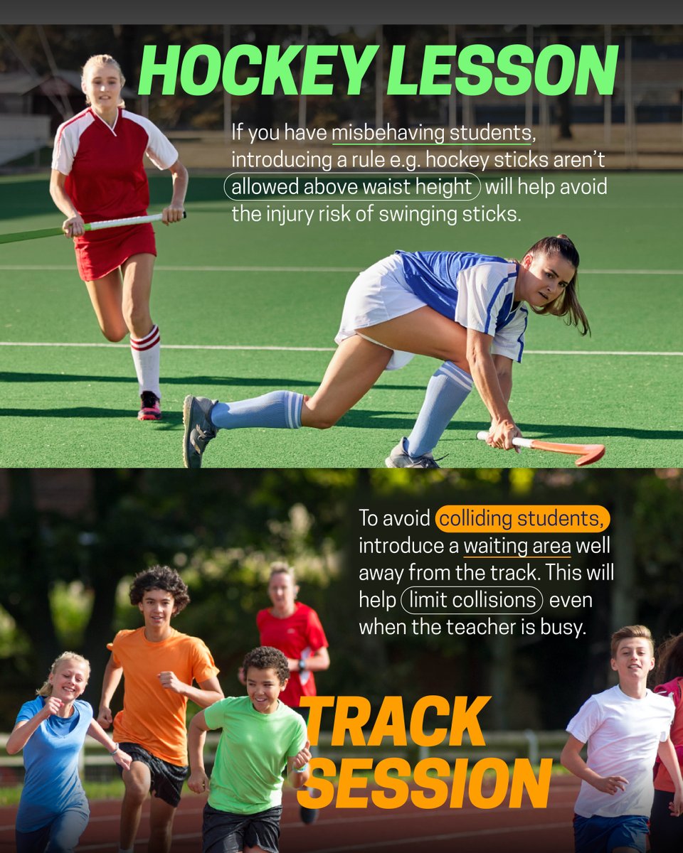 mysportsmart's tweet photo. Good preparation can make PE lessons safer and more enjoyable for everyone.

These simple tips from a former PE teacher show how to reduce risk in school sport and lead with confidence. ⚽️

For more resources like this, click here ➡️ https://t.co/1wrI3tLtnC https://t.co/O3892NMtHt