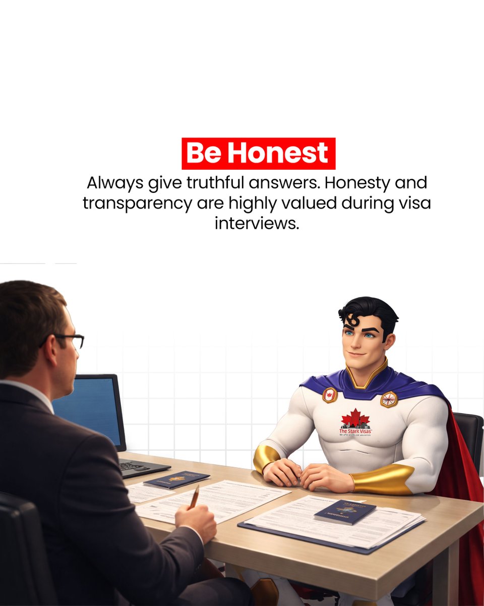 StarkVisas's tweet image. 🔐 Visa Interview coming up?

Don’t miss these 5 secrets that can make your interview smooth and successful. ✈️

Confidence + honesty = approval. ✅

#VisaInterview #VisaTips #ImmigrationTips #VisaSuccess #CanadaVisa #AustraliaVisa #PRVisa #VisaGuide #TravelAbroad