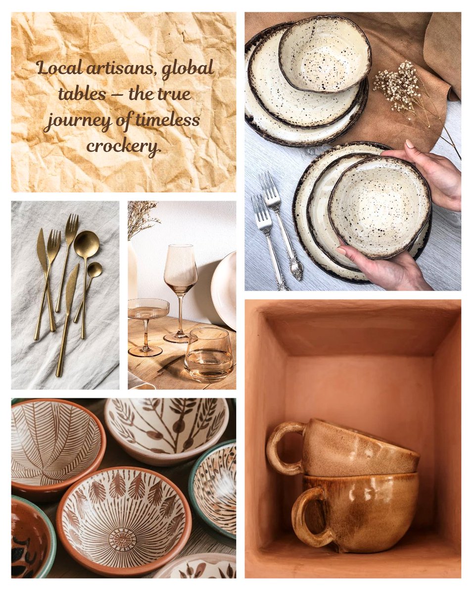 Crockerykart01's tweet image. The Journey of Timeless Crockery

Timeless crockery. Thoughtful design.
From local artisans to global tables.
#DiningUpgrade #CrockeryKart #SupportLocal #Tableware #MadeInIndia