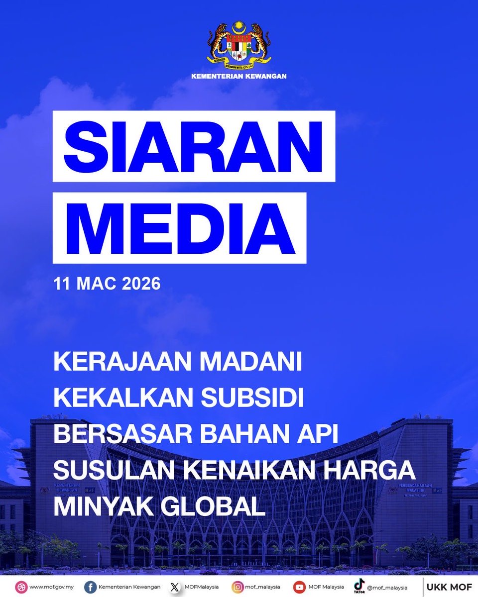 MOFmalaysia's tweet photo. SIARAN MEDIA KEMENTERIAN KEWANGAN https://t.co/MXRzLp2rSJ