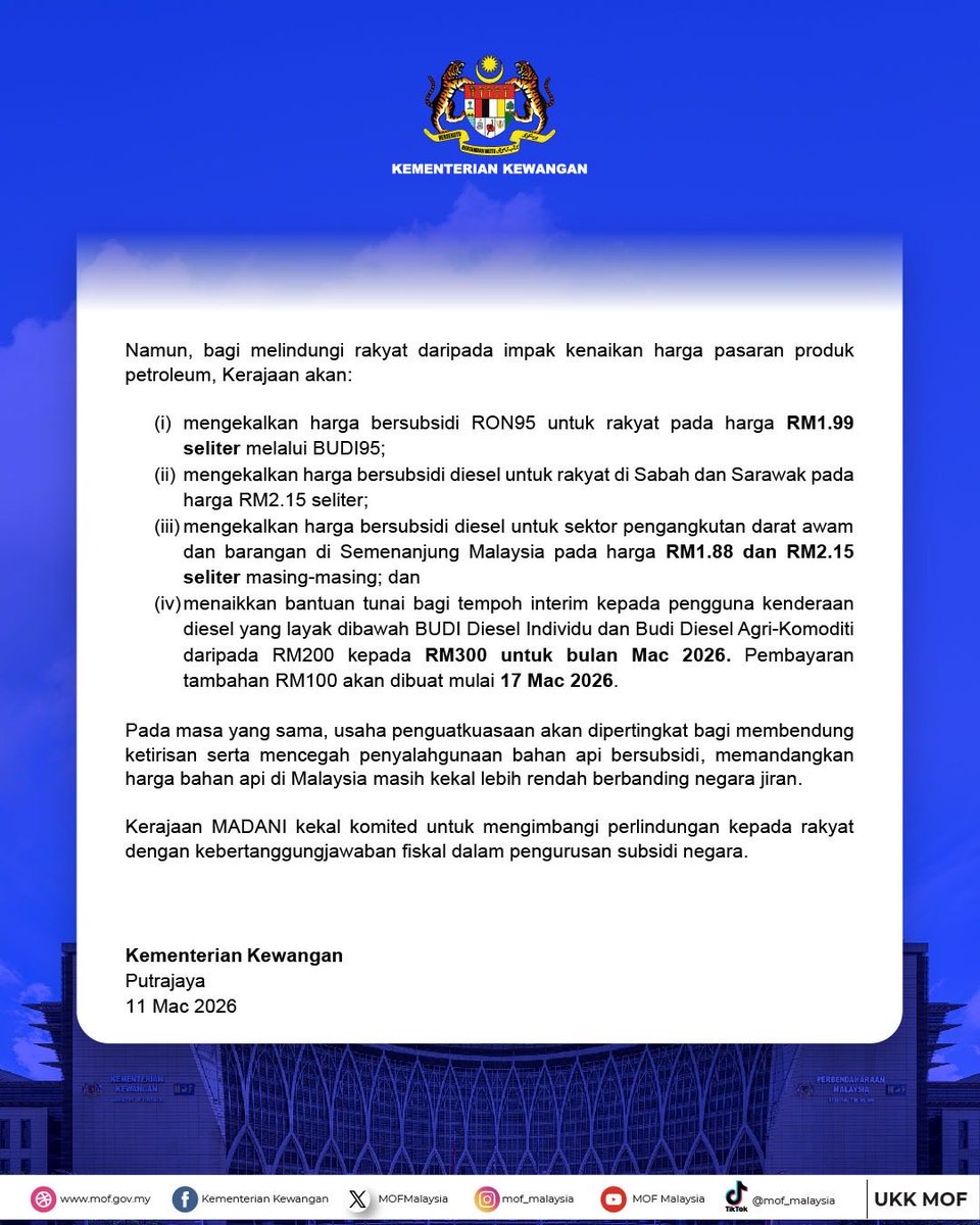 MOFmalaysia's tweet photo. SIARAN MEDIA KEMENTERIAN KEWANGAN https://t.co/MXRzLp2rSJ