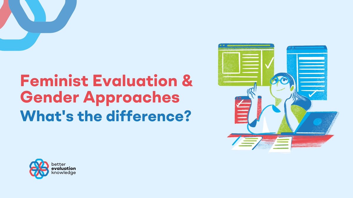 BetterEval's tweet image. Feminist evaluation? Gender-responsive #evaluation? What's the difference between the two &amp;amp; how do they relate to each other? 🤔

🔎 Find out: bit.ly/4bC4B6v