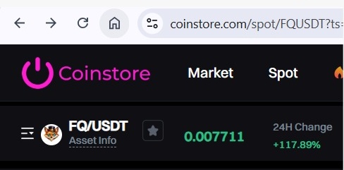 🚀 FOX IQ (FQ) skyrocketed in the last 24h!

🔥 Don’t miss the momentum!

💎 Buy now on CoinStore: link⁠�
coinstore.com/spot/FQUSDT?ts…

✨ #FQ #Crypto #FOXIQ