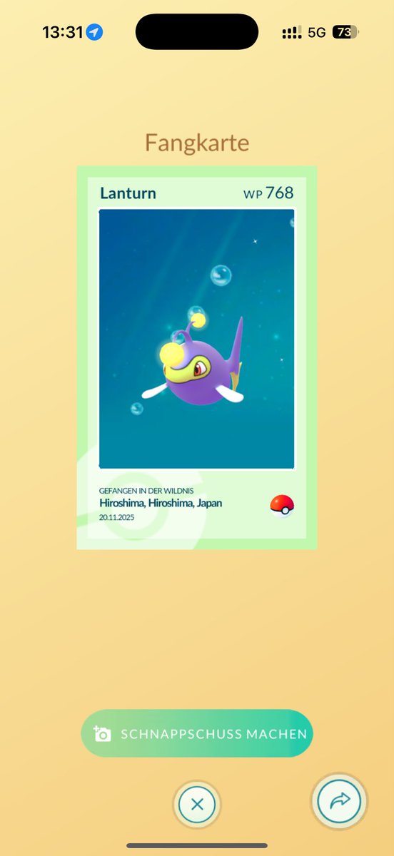 cs_PinKie's tweet photo. My fav PokemonGo Moment?

Catching a Shiny Lanturn – in Hiroshima on my Japan (and Pokemon Go) Vacation.
Iconic.

#GOMemories #Sweepstakes  @PokemonGoApp https://t.co/hW8HQiclNx