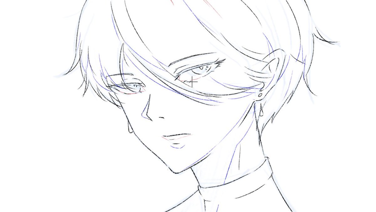 WIP for some character I’m designing. Who doesn’t love short hair girls? #Art #Anime