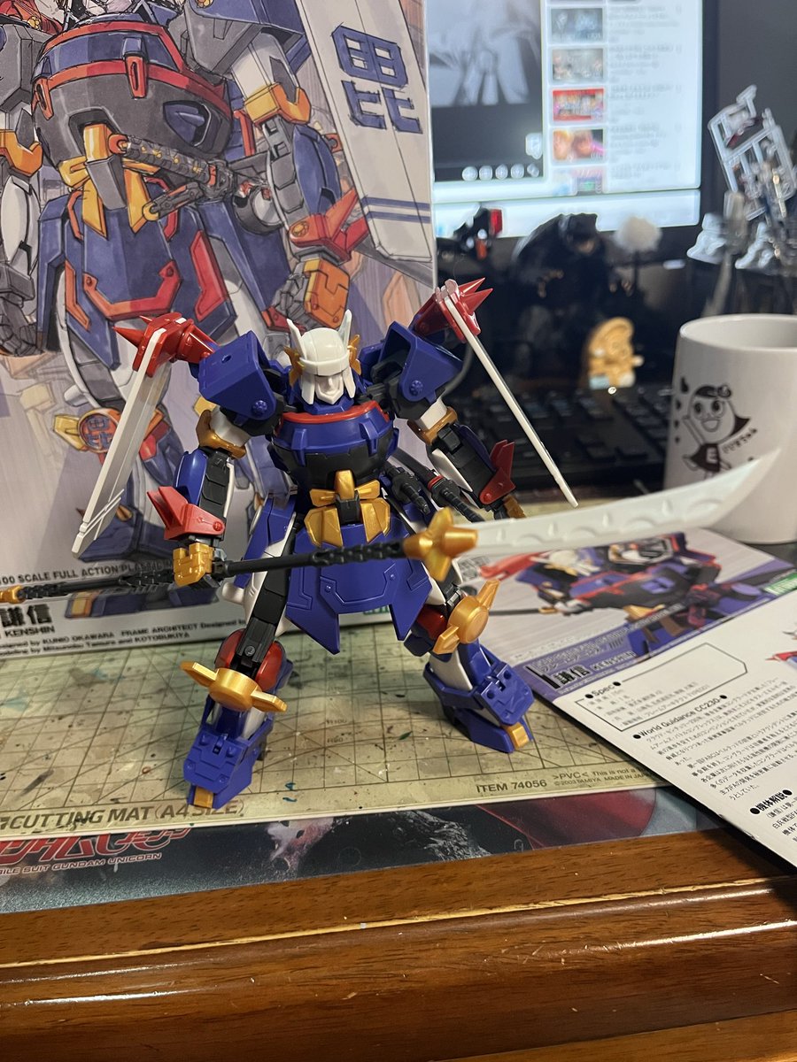 久しぶりにメカ組みたいと思って、フレームアームズ謙信　組みました。
気持ちいい位スタイル良いなこれ。
気が向いたら塗装しよう。