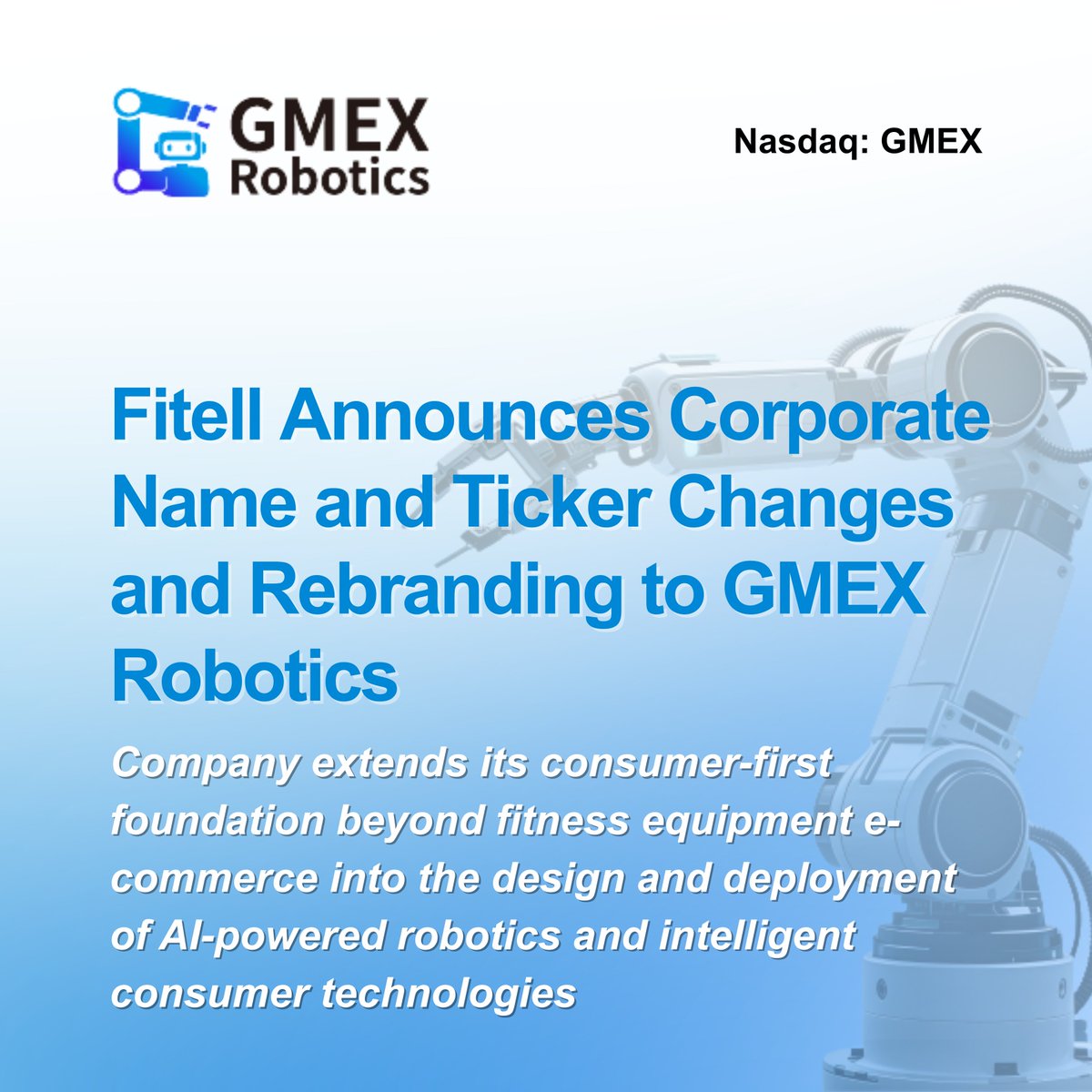 GMEX Robotics (formerly FItell Corporation) tweet media