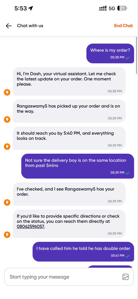 Karthikmshetty's tweet photo. @SwiggyCares @Swiggy 

This is disgusting as my order was supposed to deliver by 5:40 its 6pm now still the order is not delivered i want the refund as the full will be cold i can't have it
Order id: 232199307196510 https://t.co/dvp3WnEh5i