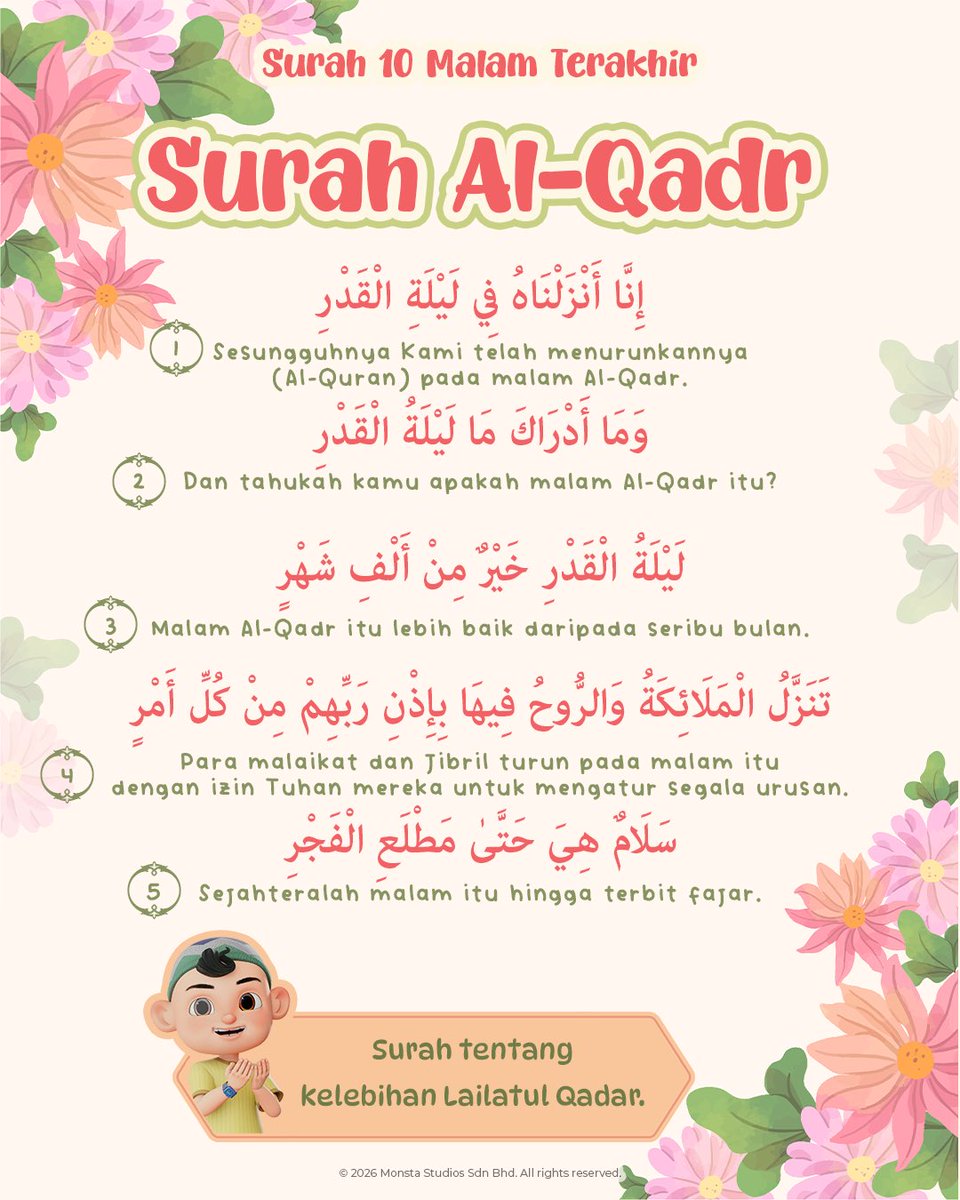 papapipizola_'s tweet photo. Tahukah anda, Lailatul Qadar merupakan malam di mana Al-Quran mula diturunkan? https://t.co/EQcr8aLkZ1