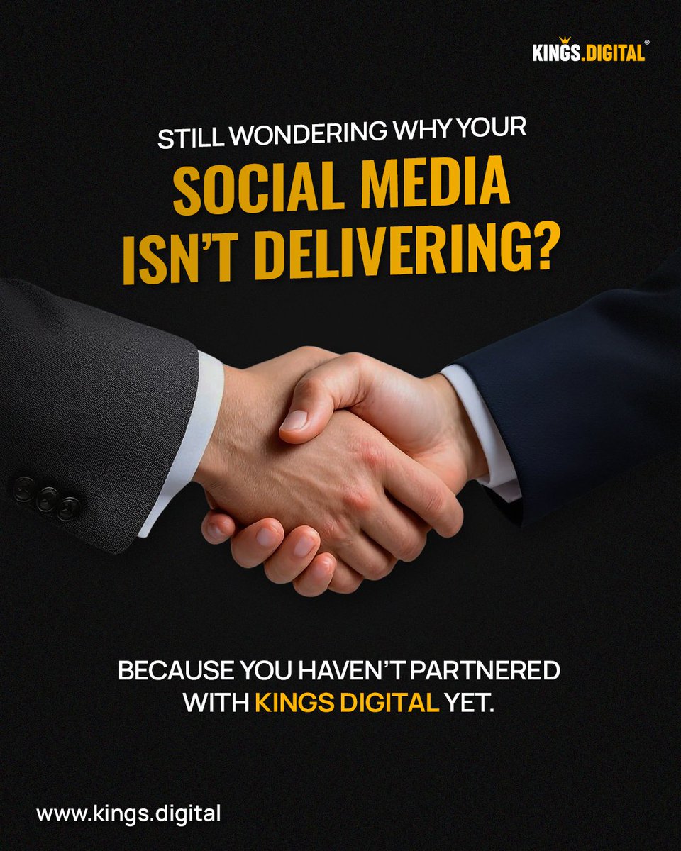 KingsDigital1's tweet photo. Not seeing the results you expected from social media?📉
It might not be the platform; it’s the strategy.

At Kings Digital, we turn ideas into influence and brands into thriving communities. 🫱🏻‍🫲🏼💡 https://t.co/oEoRfkapEo