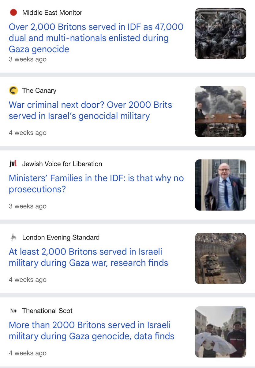 “Islamists’ lies.” How predictable.

Around 2,000 British-Israeli Jewish dual nationals have fought in the IDF over the last 2.5 years in Gaza, where the Zionist pariah state is being investigated by the “non-Islamist” ICJ for genocide.

These potential war criminals were