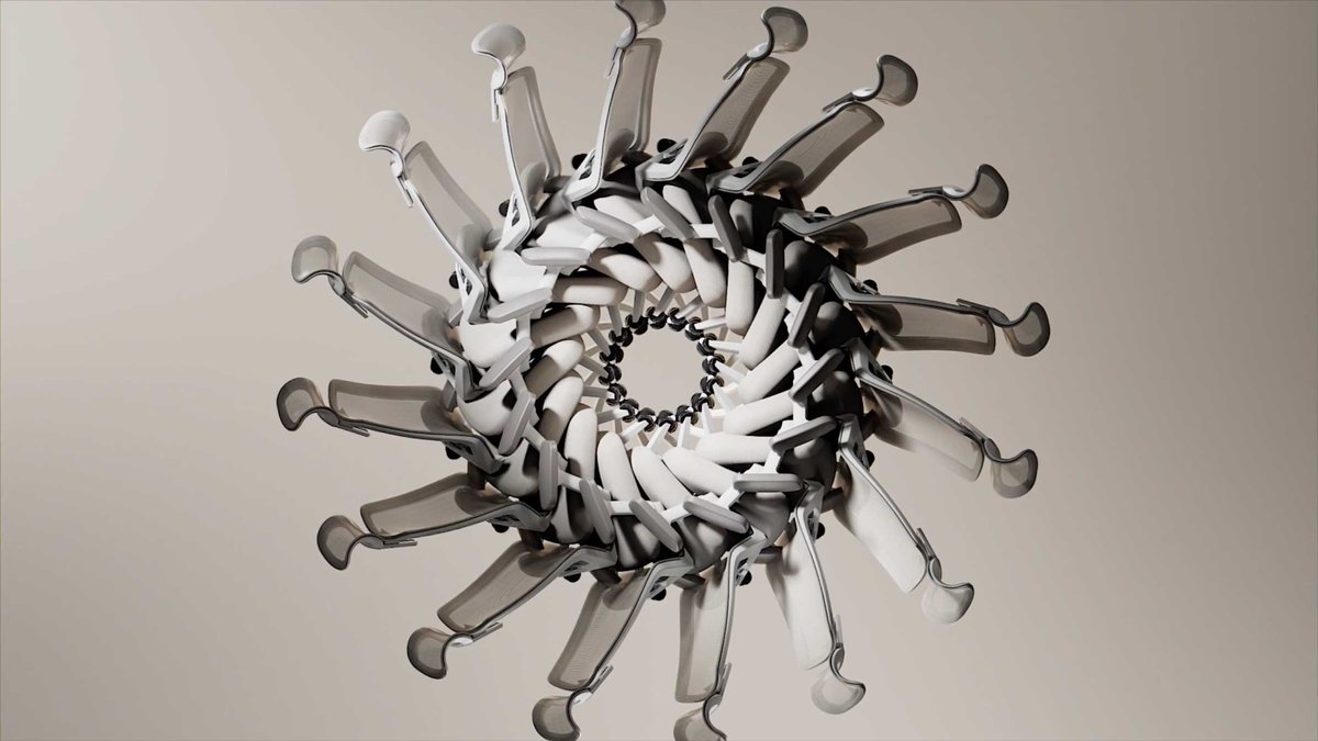 StephenNPrice's tweet image. “The focus was on visualizing the product’s functional beauty alongside dynamic motion.”

Rising #motiondesign talent Changhoon Nam highlights the form &amp;amp; functions of @officebybranch’s Ergonomic Chair Pro

Watch: tinyurl.com/3m89ht9b 

#3danimation #3ddesign @stash_magazine