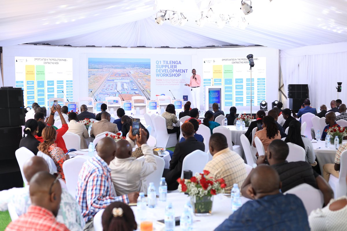 TotalEnergiesUG's tweet photo. Speaking on behalf of @PAU_Uganda, James Musherure Rujoki, Senior National Content Officer – Contracts, highlighted the priority opportunity areas emerging in the production phase of the #TilengaProject and encouraged Ugandan enterprises to position themselves for competitive participation.

“There are several contracts that are going to come under mechanical, electrical, maintenance and support, inspection, production, and site logistic support. It is key for you as a supplier to be ready by strengthening technical capability through international certification, compliant registrations, and strategic partnerships, including joint ventures and Original Equipment Manufacturer (OEM) representation,” Musherure noted.

#TilengaProject #CreatingSharedValue #GrowingTogether
