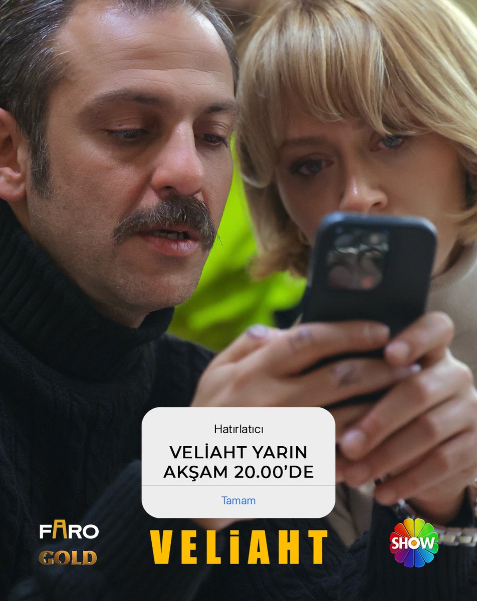 ShowTV's tweet photo. Bir yeni bildiriminiz var 📲😍 #YahDer

#Veliaht yeni bölümüyle yarın akşam 20.00’de Show TV’de 👑 @veliahtdizi https://t.co/fQW0QURdSJ