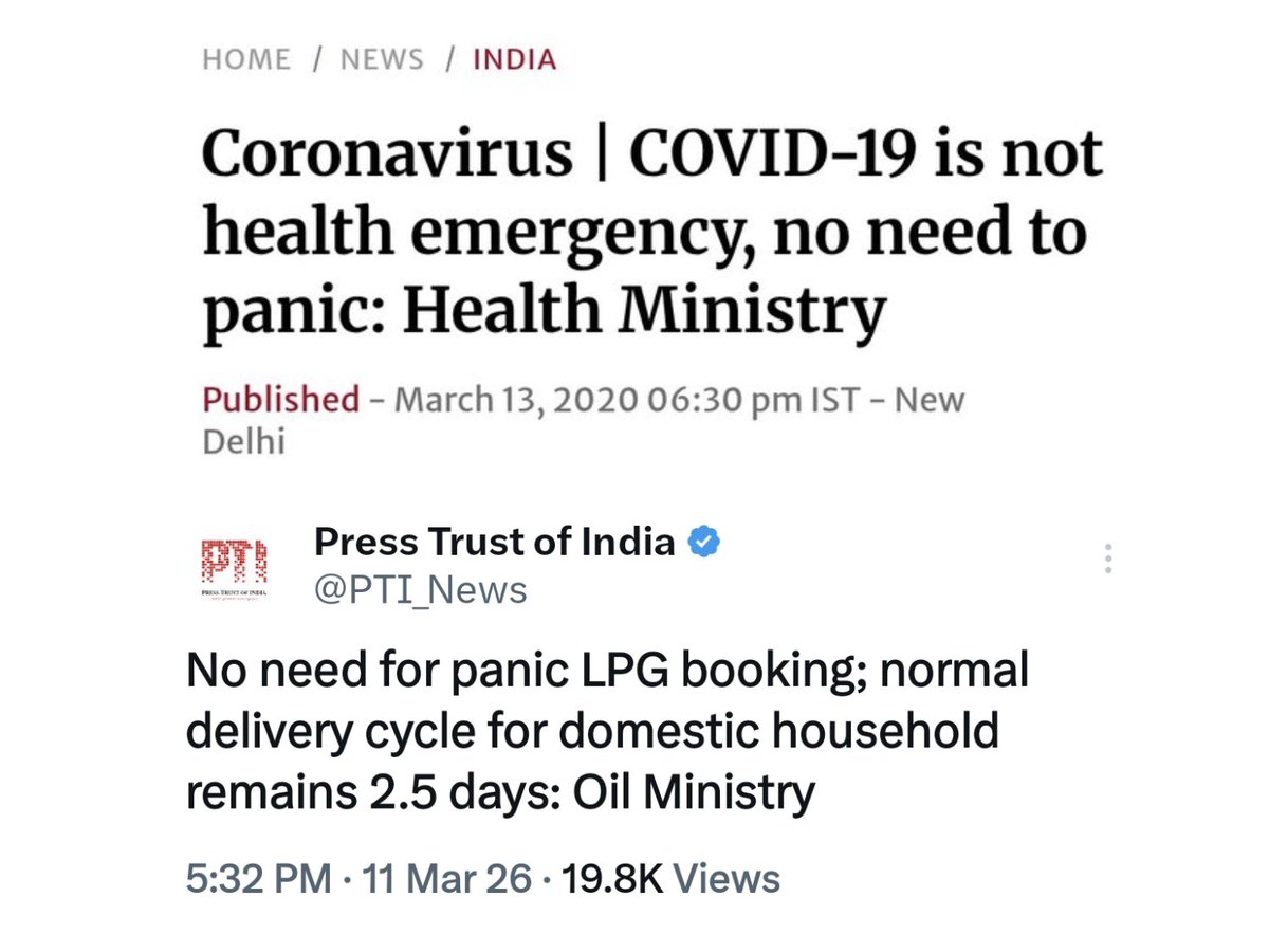 iamPishku's tweet photo. No need to Panic..
#LPGShortage #ModiFailed #ModiBetrayedIndia https://t.co/Gq5bKXOllh