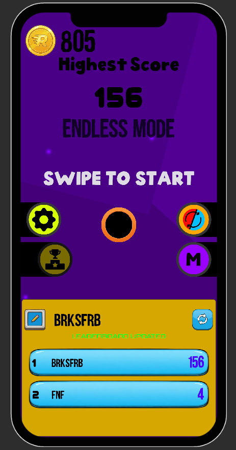 brksfrb's tweet photo. 📊 Leaderboard just dropped in Wall Runner.

Now you can compare scores. And lose to your friends. Publicly.

#gamedev #unity https://t.co/xU6KvbbbNI