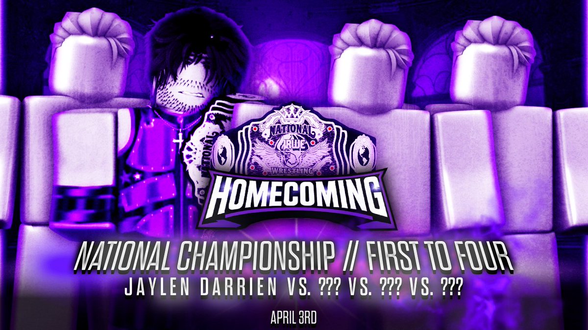 BREAKING NEWS!! 🚨🚨🚨

WEEKS ahead of the BIG Stage, National Champion <a href="/raiuot68530/">Jaylen/Raiu</a> will be DEFENDING the National Championship in a FATAL FOUR WAY against THREE Future N1Cs at #IRWEHomecoming1

CAN HE DO IT..?!

#IRWE2026