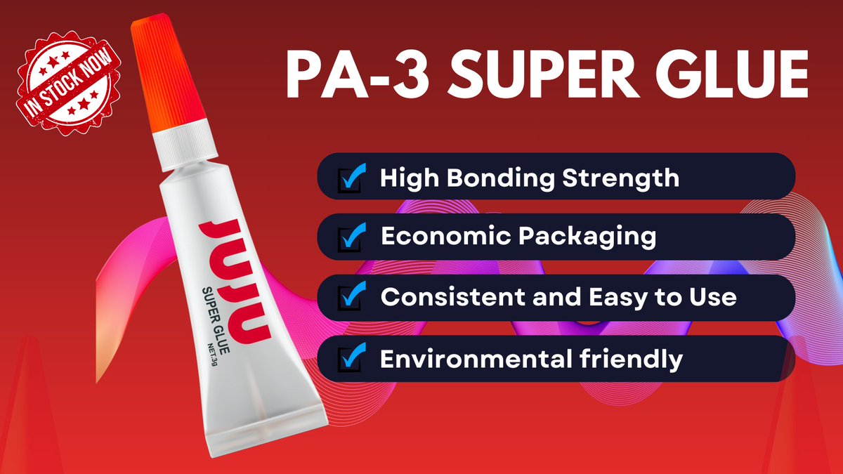 jujuchemea's tweet photo. Small tube. Powerful bond. 💪
 JUJU PA 3 Super Glue — a compact 3g solution that’s environmentally friendly and delivers the same strong, reliable performance you expect.
Fix smarter, waste less.
#JUJUSuperGlue #StrongBonds #EcoFriendly https://t.co/vpWaFVrzlB