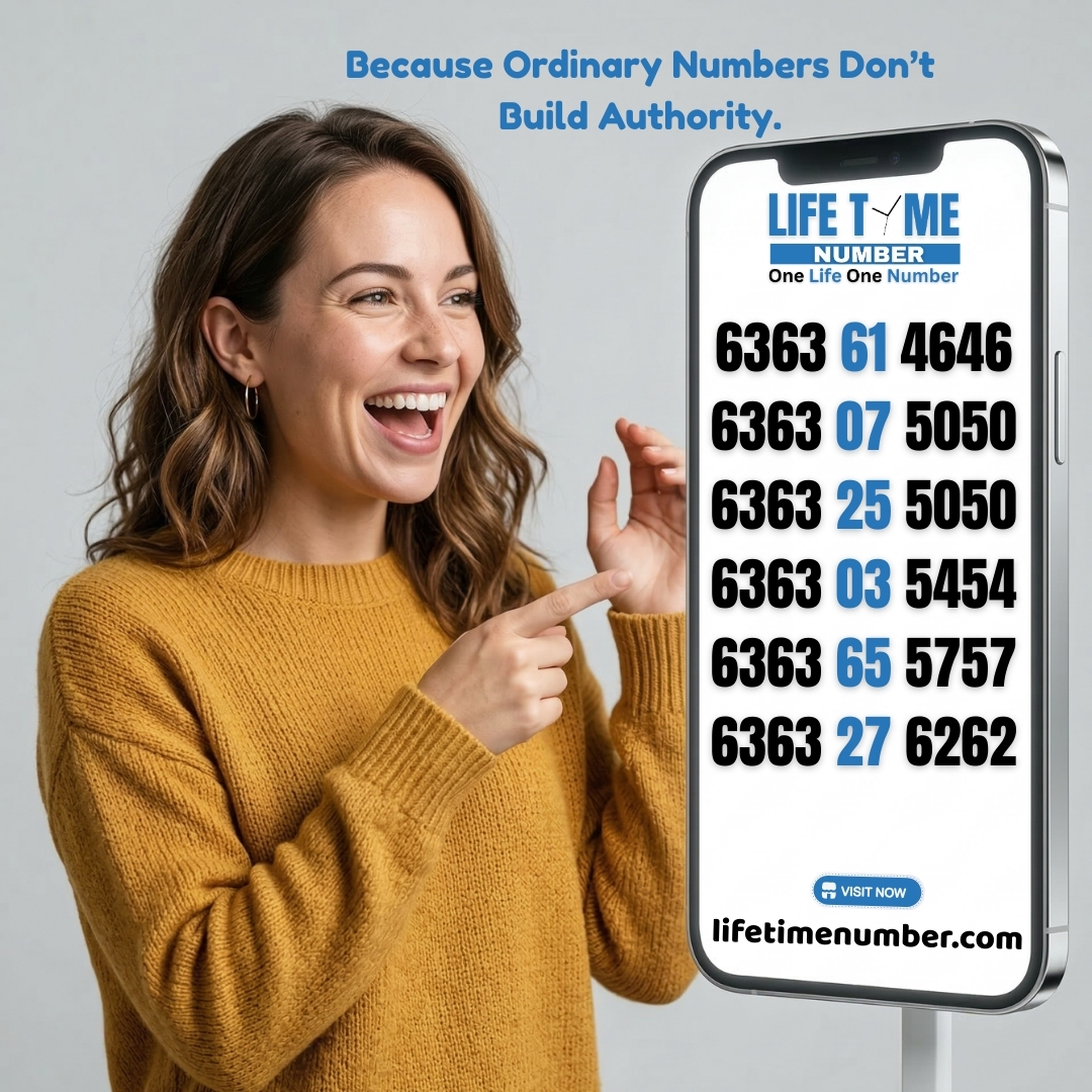 lifetime_number's tweet image. Because Ordinary Numbers Don’t Build Authority.

 Ordinary phone numbers are easily forgotten, but a VIP, Fancy, or Numerology mobile number creates instant recognition and authority.

🌐 lifetimenumber.com
📞 9767676767 | 9363636363
#VIPNumbers #FancyNumbers #PremiumNumbers