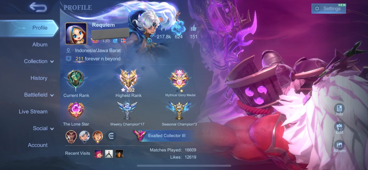 poseerrr's tweet photo. WTS AKUN ML PEMAKAIN PRIBADI EDISI PENSI 📍

akun exp roam
skin ada 402
legend franco,sanrio change,kof guin
sisa coa ada 3806 bisa nuker colle 1 mode hemat
embelem max sama commander mc ada semua

buat detailnya bisa dm aja thank u https://t.co/r5nRiMOvaB