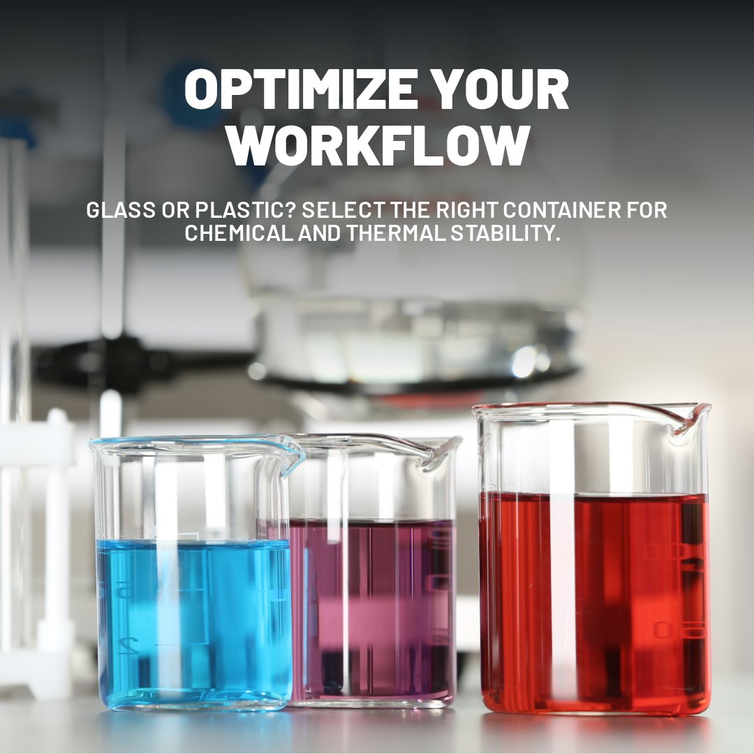 MedLabSupply's tweet image. Glass or plastic laboratory containers? Choosing the best option for your application supports durability, chemical resistance, and accurate results. Learn more in our latest blog: hubs.ly/Q046n9DK0
#labware #labcontainers #labsupplies