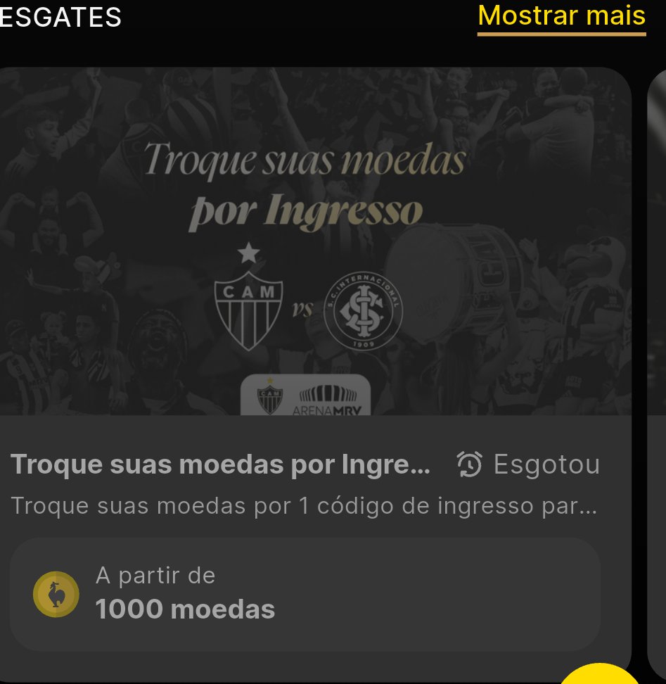 <a href="/Falagalo13/">Fala Galo | Notícias do Atlético</a> Deram 3 mil ingressos como voucher.
