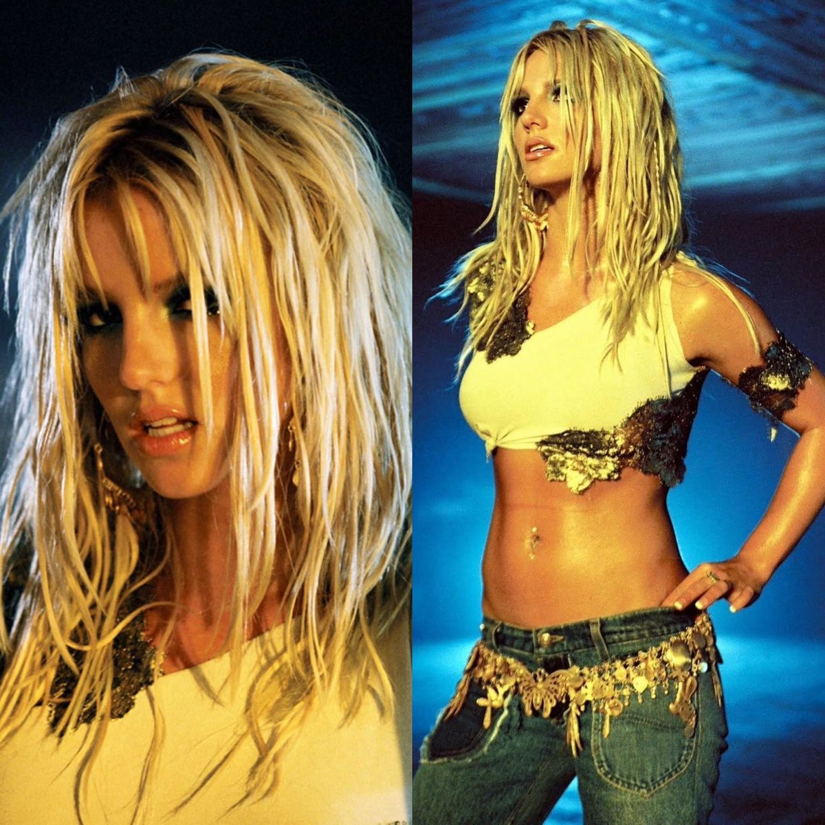 britney spears on the set of I’m a Slave 4 U (2001)