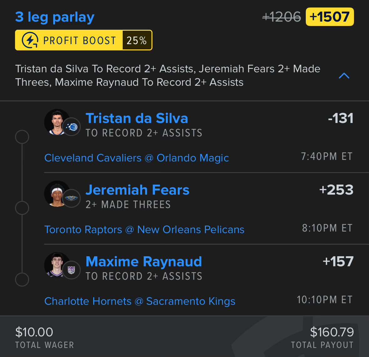 FanDuel 2-2-2 Save for when it smacks 💰