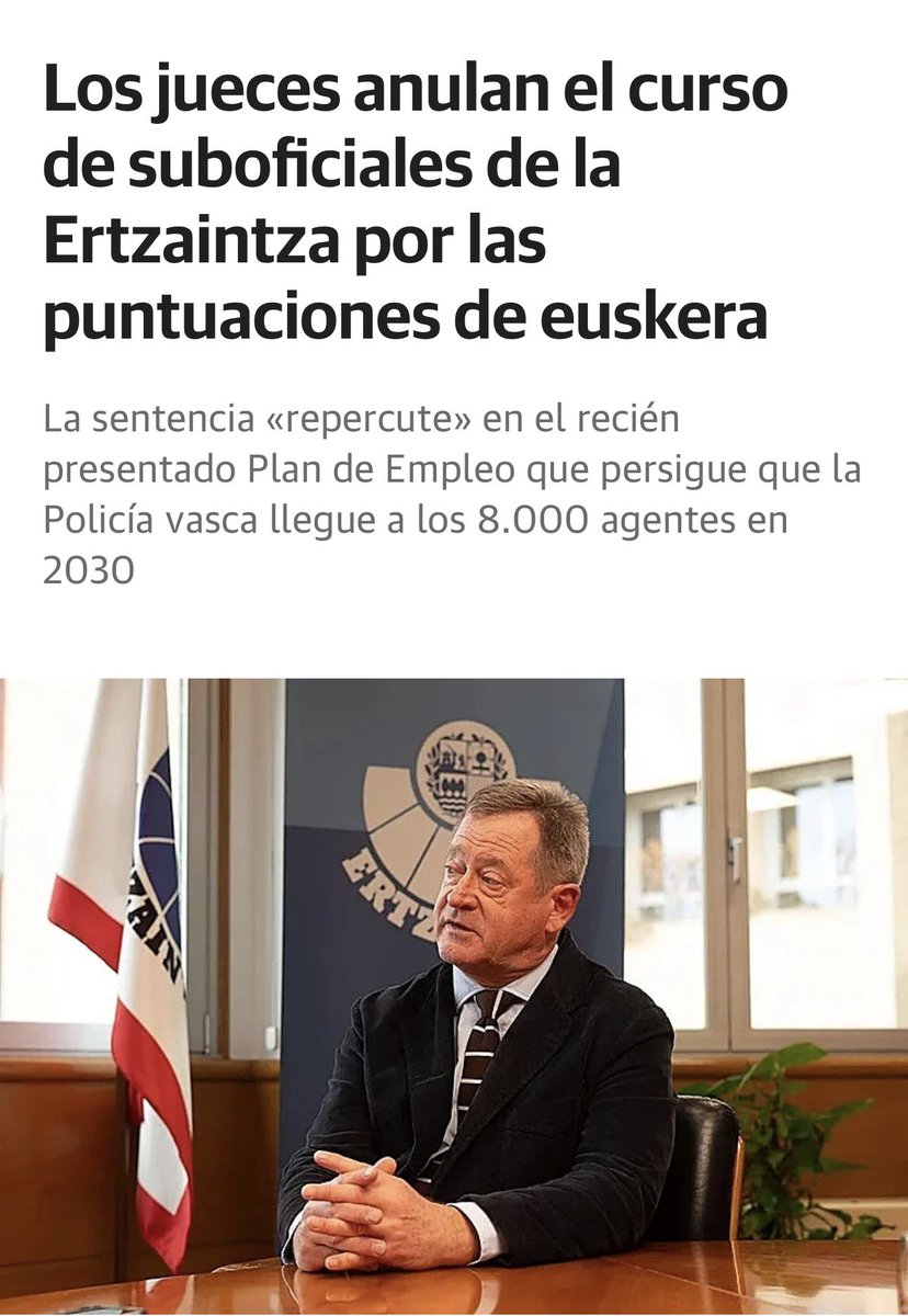 DomaicaAinhoa's tweet image. 🔴No se puede hacer peor.
🔴3 meses entre los 2 varapalos judiciales.

🔴La gestión ideológica del PNV en la plantilla de la Ertzaintza es el principal obstáculo para alcanzar la cifra de los 8000 ertzainas que pactamos en el Parlamento Vasco. 

🔴¿Quién responde políticamente?
