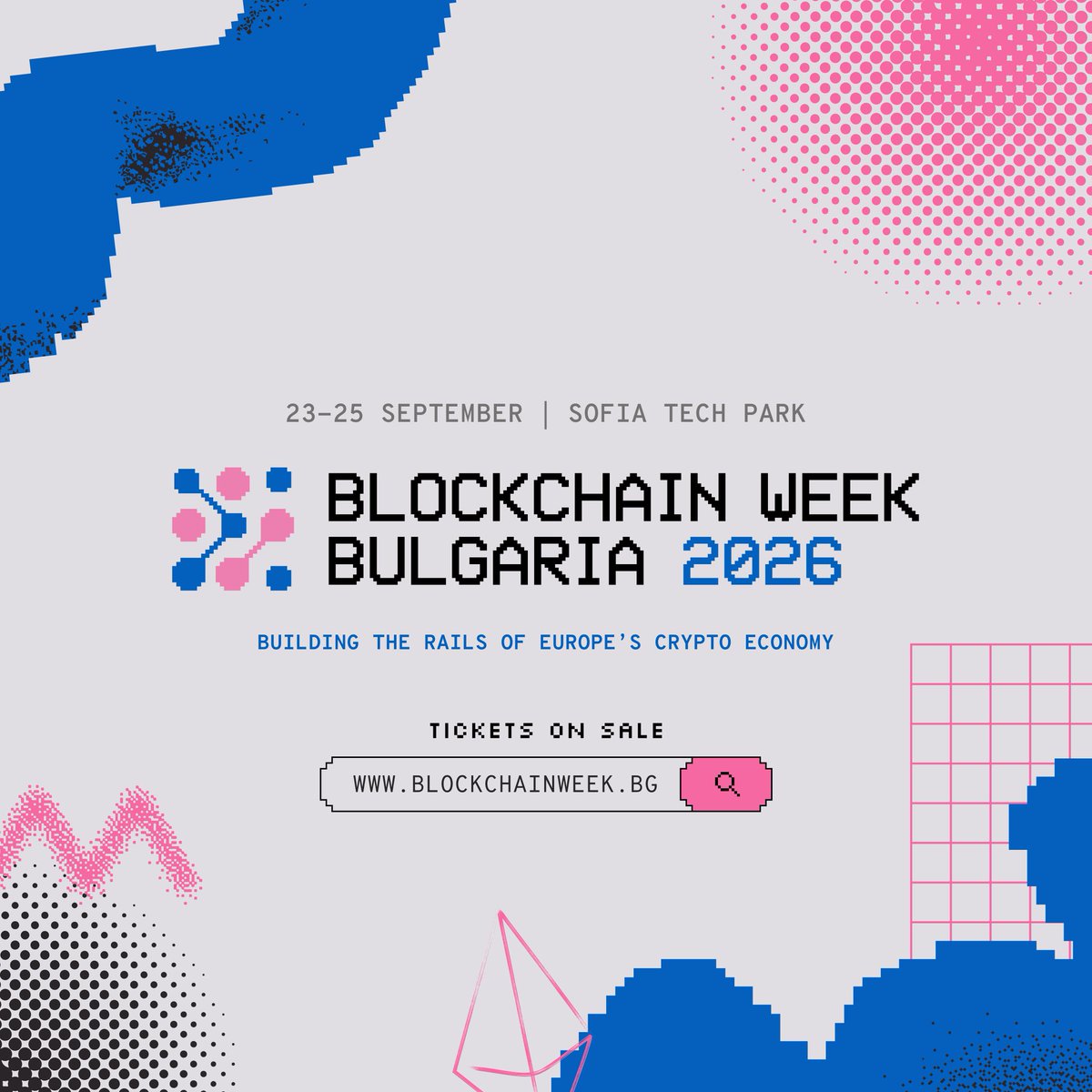 BWBulgaria's tweet photo. Introducing Blockchain Week Bulgaria. We are gathering at Sofia Tech Park this September. 

Two flagship events: 

@ETHSofiaBG, dedicated to builders and the development of the ETH ecosystem💪

F3: Future Finance Forum, dedicated to digital finance and institutional capital🏦 https://t.co/ht7WcMRHc7
