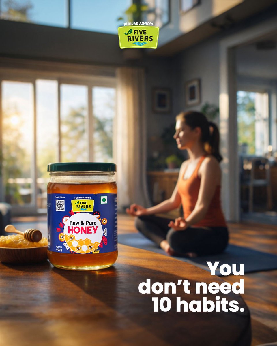 FiveRiversPB's tweet photo. A simple morning ritual that your body will thank you for.

Warm water with raw honey may help improve digestion, support immunity, and give you a natural energy lift without anything artificial. 🍯

Just one good habit can go a long way.

#FiveRivers #PureHoney #MorningRoutine https://t.co/juDPZI9JdE