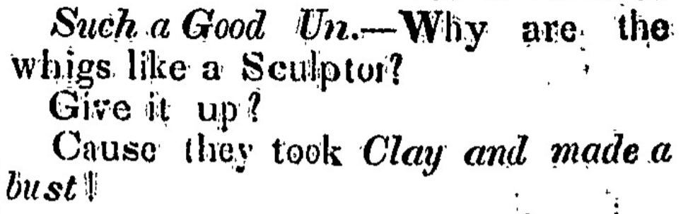 people were just putting anything in their newspapers in the 1840s