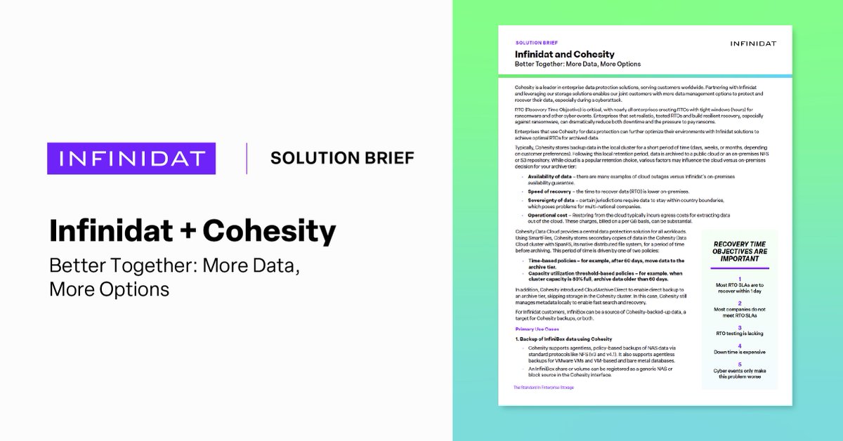 Infinidat tweet media