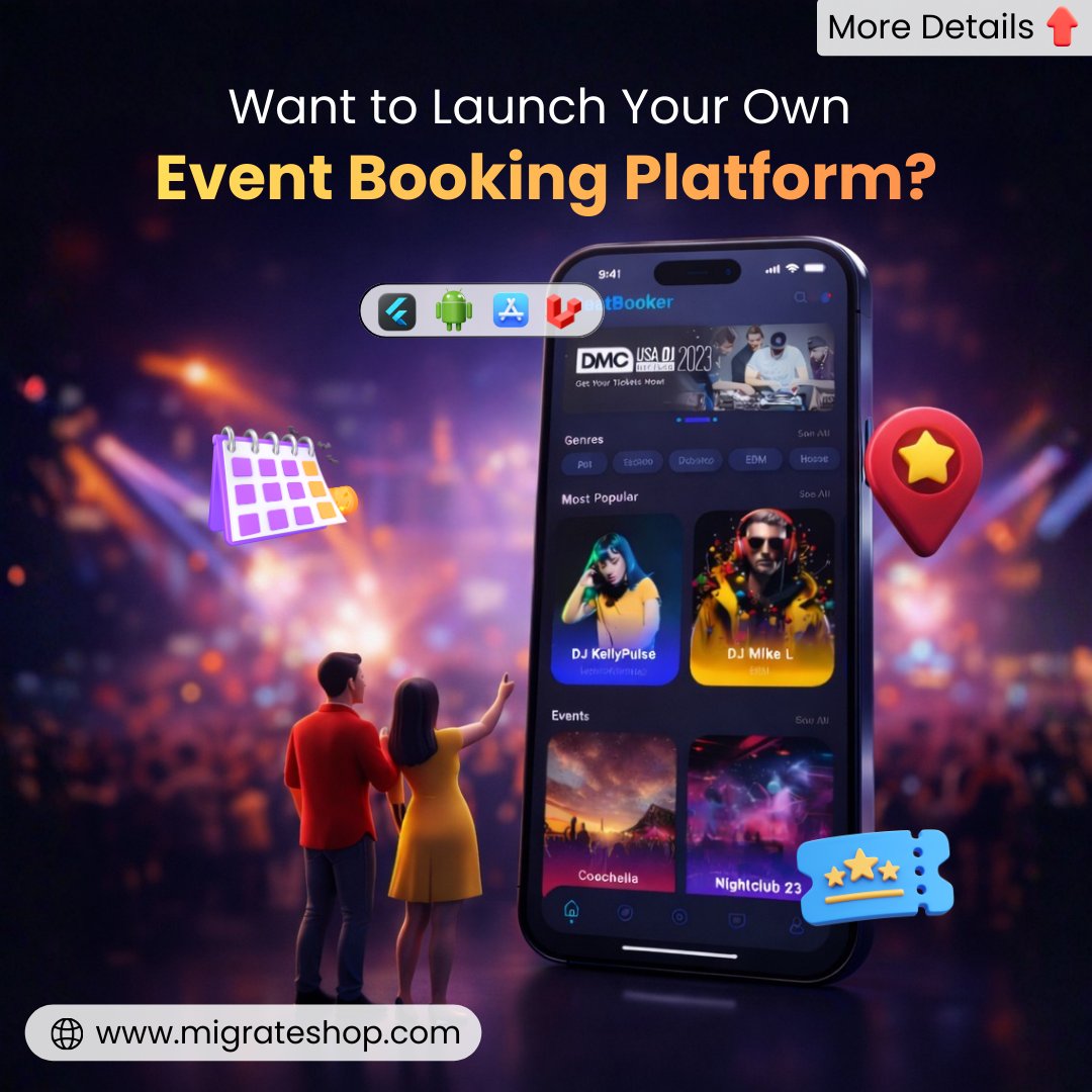 migrateshop's tweet image. 🎟️ Launch your own event booking platform and start selling tickets online with a powerful Event Booking Script. Build, manage, and grow your event business effortlessly!

Visit - migrateshop.com/event-booking-…

#EventBooking #EventBookingScript #TicketBooking #EventManagement